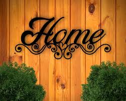 Sign For Kitchen Sign For Home Sign That Says Home Metal Etsy Home Signs Metal Wall Decor Metal Wall Art