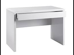 White computer desk or writing desk, small office desk, wooden study desk or home decorative vanity table, white bedroom desk, 43.3x19.68x28.74, upgraded metal drawer slides 4.6 out of 5 stars 65 $89.99 $ 89. Small White Desk With Drawers Youtube