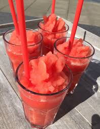 Naschereien Aus Der Kuche Wassermelonen Slush Food Smoothie Recipes Bbq Party Drinks