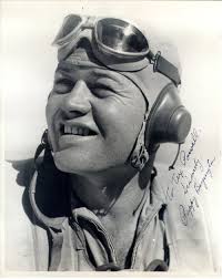Greg Pappy Boyington signed photo with signed book
