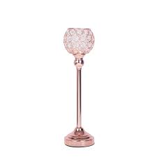 Get the best deals on gold candle candlesticks. Balsacircle 16 Inch Tall Rose Gold Crystal Beaded Candle Holder Wedding Party Dining Table Home Centerpieces Decorations Buy Online In Aruba At Aruba Desertcart Com Productid 110569644