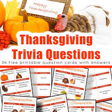 48 free printable holiday trivia questions & answers cards & 12 extra questions for immediately play. Thanksgiving Trivia Questions Free Printable Cards Organized 31