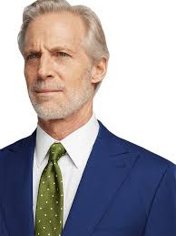 Paul Fredrick Menswear Wool Stretch Bengaline Peak Lapel Suit Jacket