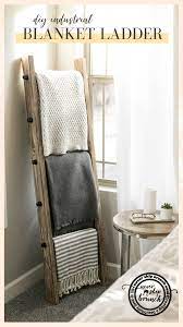 How To Make A Diy Blanket Ladder For Cheap Never Skip Brunch By Cara Newhart Living Room Blanket Blanket Ladder Living Room Home Decor Accessories
