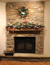 Stone veneer panels can be custom cut and. Pin Auf Stone Fireplace Holiday Decorations