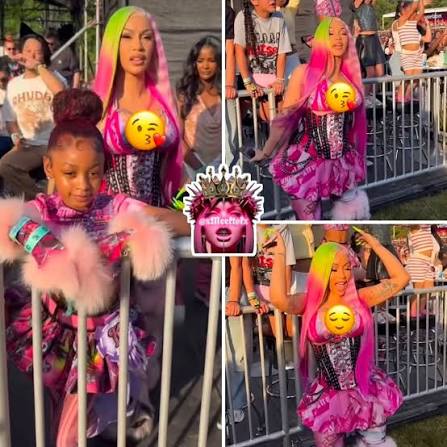 Cardi B takes daughter Kulture to the Katseye concert and they are TWINNING so cute