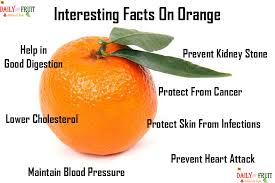 nutrition chart for orange