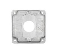 4 in. Square Cover, Universal Exposed Work, 1-Round Device ...