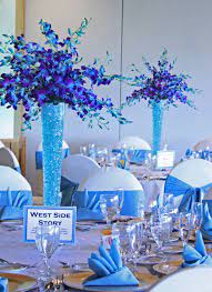 Turquoise Blue Purple Perfect Together Turquoise Wedding Decorations Blue Wedding Decorations Wedding Floral Centerpieces
