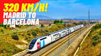 Madrid to Barcelona: OUIGO's Incredible 320km/h train for 9 ... - YouTube