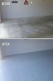 Epoxy Chip Flooring Side The Protector Flakes System Makes Concrete Flooring As Beautiful As It Is Practical And Cost Flooring Basement Flooring Garage Floor