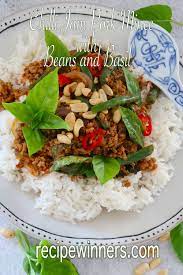Easy Chilli Jam Pork Mince With Beans And Basil Recipe Pork Mince Recipes Healthy Pork Chilli Jam