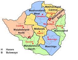It is located in matabeleland, 439 km (273 mi) southwest of harare, and is now treated as a separate provincial area from matabeleland. File Administrative Divisions Of Zimbabwe Svg Wikimedia Commons