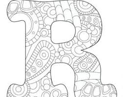 Apple coloring page print the pdf: Letter R Etsy Coloring Letters Shape Coloring Pages Heart Coloring Pages