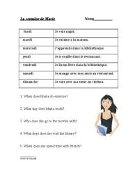What the french words literally translate to. Days Of The Week Activities In French Worksheets Tpt