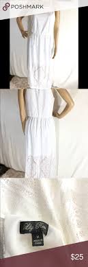 Beautiful Lily Rose White Lace Dress Beautiful Lily Rose White Lace Dress Front To Bottom 46 Inches Long A Lace White Dress Clothes Design Fashion Design