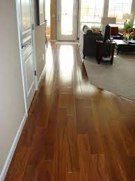 Brazilian Teak Hardwood Floor After Greige Walls House Flooring Flooring