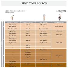 Lancome Foundation Color Chart Lancome Foundation Lancome