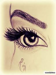 Karakalem Ile Cizilmis Bayan Gercek 3d Renkli Goz Cizimleri Ve Teknikleri Guzel Sozler Drawings Art Sketches My Drawings