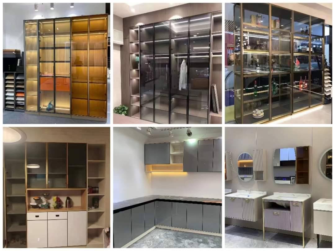 Profile kitchen glass door and hall profile glass door pro product image