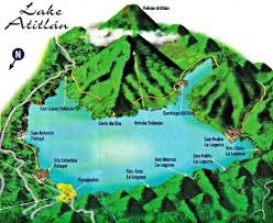 Map Of Lake Atitlan Guatemala Lake Atitlan Guatemala Travel Lake Atitlan Guatemala