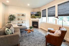 Modern Bachelor Pad Living Room Interior By Tailored By Kd In Portland Oregon Featuring A Sofa From Bachelor Pad Living Room Bachelor Pad Living Room Interior
