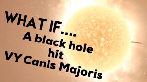 I guess i learned something today as i was always under the impression cy canis majoris was the largest. What If A Black Hole Hit Vy Canis Majoris Youtube