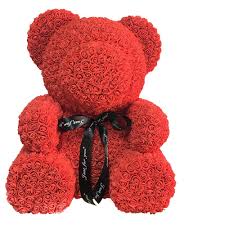 A valentines day teddy bear delivery will remind your valentine just how cuddly you are! 28 Tall Large Impressive 70cm Red Rose Bear In Brooklyn Ny Flowers By Emil