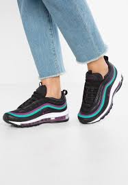 Black And Blue Air Max 97 Nike Sportswear Air Max 97 Baskets Basses Black Bright Grape Clear Emerald Zalando Fr Air Max 97 Air Max Nike Sportswear