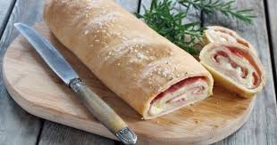 Recette Pain Farci Roule Jambon Fromage En Pas A Pas
