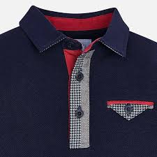 Long Sleeved Polo Shirt With Details For Boy Orion Ropa De Moda Hombre Camisa Polo Hombres Camisas Hombre Vestir