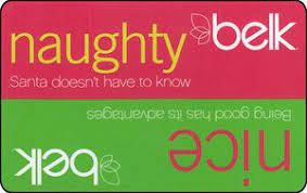 Raise is the smartest way to save every day. Gift Card Naughty Nice Belk United States Of America Christmas Series Col Us Belk 052