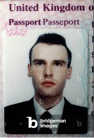 Image of GREAT BRITAIN RESIDENT STEPHEN BATEMAN, SHOWN IN THIS PASSPORT  PHOTO,,