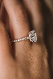 Only 1 available and it's in 7 people's carts. 3ct Oval Cathedral Solitaire Moissanite Engagement Ring With French P Pave Solitaire Engagement Ring Engagement Rings Australia Moissanite Engagement Ring Oval