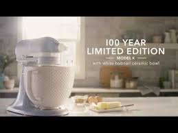 Is the kitchenaid artisan 5qt ceramic bowl still available? Kitchenaid 100 Year Limited Edition Model K Stand Mixer With Ceramic Hobnail Bowl Youtube
