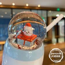 星巴克杯子炫彩女神动感闪亮大嘴鸟胡欢聚圣诞款不锈钢塑料吸管杯 淘宝网 decor snow globes home decor