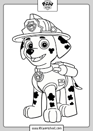 Paw Patrol Coloring Pages Abc Worksheet Paw Patrol Coloring Pages Paw Patrol Coloring Marshall Paw Patrol