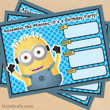 Our little princess has turned 1 and awaiting your presence on. Free Printable Despicable Me Minion Birthday Invitation