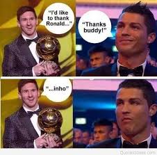 Image Result For Messi Vs Ronaldo Funny Memes Funny Soccer Memes Messi Funny Funny Football Memes