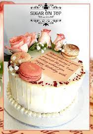 Maybe you would like to learn more about one of these? Sugar On Top Red Velvet Cake With Fresh Flowers And Macarons Facebook