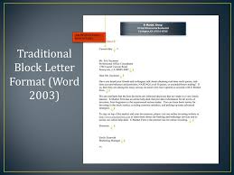 Traditional Block Letter Format Sample Cover Letter For Analyst Position