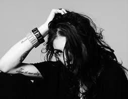 The inner side of frances' right forearm has the tattoo of a cartoon character. Frances Bean Cobain For Hedi Slimane Mila Keln Fashion And Style
