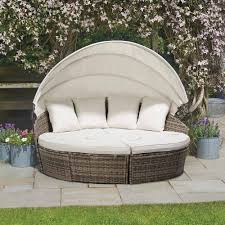 Raised bed 3 pcs wicker with pe lining $ 40.99. Rattan Day Bed With Table 180cm Garden Gear