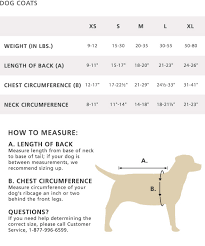 Dog Coat Size Chart Pendleton