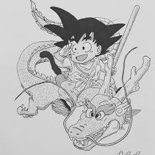 Draw outlines for the arms, hands, legs, feet & stick. Alphonso On Twitter Dragonball Dragonballz Dragon Goku Drawing Anime Manga Songoku Kidgoku Oldschool