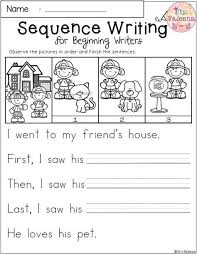 Free Sequence Writing For Beginning Writers Sequencing Worksheets Sequence Writing Story Sequencing Worksheets