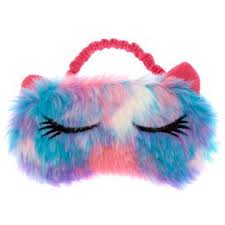 Mascara De Dormir De Gatito Cosmico Peludo Arco Iris Cute Sleep Mask Sleep Mask Unicorn Fashion