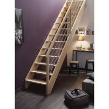 Escalier Droit Urban Tube Structure Bois Marche Bois