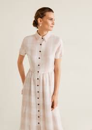 Vichy Check Dress Women Mango Usa Check Dress Women Womens Dresses Check Dress