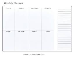 These planner templates include federal holidays of the united states, and you can customize the template as per your requirements through our online calendar editor tool. Free Printable Weekly Planner Templates 12 Pages Calendarkart